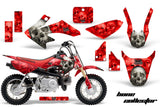 Dirt Bike Graphics Kit Decal Wrap For Honda CRF50 CRF 50 2014-2018 BONES RED