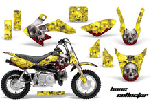 Load image into Gallery viewer, Dirt Bike Graphics Kit Decal Wrap For Honda CRF50 CRF 50 2004-2013 BONES YELLOW-atv motorcycle utv parts accessories gear helmets jackets gloves pantsAll Terrain Depot