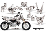 Dirt Bike Graphics Kit Decal Wrap For Honda CRF50 CRF 50 2014-2018 BUTTERFLIES BLACK WHITE