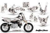 Dirt Bike Graphics Kit Decal Wrap For Honda CRF50 CRF 50 2004-2013 BUTTERFLIES BLACK WHITE