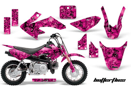 Dirt Bike Graphics Kit Decal Wrap For Honda CRF50 CRF 50 2014-2018 BUTTERFLIES BLACK PINK-atv motorcycle utv parts accessories gear helmets jackets gloves pantsAll Terrain Depot