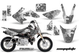 Dirt Bike Graphics Kit Decal Wrap For Honda CRF50 CRF 50 2014-2018 CAMOPLATE SILVER