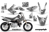 Dirt Bike Graphics Kit Decal Wrap For Honda CRF50 CRF 50 2004-2013 CAMOPLATE SILVER