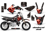 Dirt Bike Graphics Kit Decal Wrap For Honda CRF50 CRF 50 2004-2013 CHECKERED RED BLACK