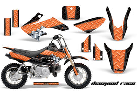 Dirt Bike Graphics Kit Decal Wrap For Honda CRF50 CRF 50 2014-2018 DIAMOND RACE ORANGE BLACK-atv motorcycle utv parts accessories gear helmets jackets gloves pantsAll Terrain Depot
