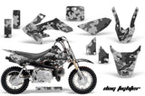 Dirt Bike Graphics Kit Decal Wrap For Honda CRF50 CRF 50 2014-2018 DOG FIGHT BLACK