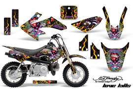 Dirt Bike Graphics Kit Decal Wrap For Honda CRF50 CRF 50 2004-2013 EDHLK BLACK-atv motorcycle utv parts accessories gear helmets jackets gloves pantsAll Terrain Depot