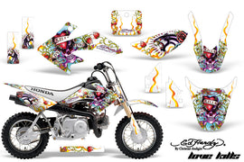 Dirt Bike Graphics Kit Decal Wrap For Honda CRF50 CRF 50 2014-2018 EDHLK WHITE-atv motorcycle utv parts accessories gear helmets jackets gloves pantsAll Terrain Depot