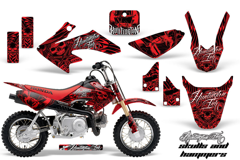 Dirt Bike Graphics Kit Decal Wrap For Honda CRF50 CRF 50 2014-2018 HISH RED-atv motorcycle utv parts accessories gear helmets jackets gloves pantsAll Terrain Depot