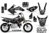 Dirt Bike Graphics Kit Decal Wrap For Honda CRF50 CRF 50 2014-2018 HISH SILVER
