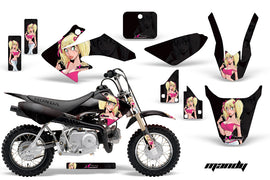 Dirt Bike Graphics Kit Decal Wrap For Honda CRF50 CRF 50 2014-2018 MANDY BLACK PINK-atv motorcycle utv parts accessories gear helmets jackets gloves pantsAll Terrain Depot