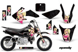 Dirt Bike Graphics Kit Decal Wrap For Honda CRF50 CRF 50 2014-2018 MANDY BLACK PINK