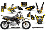 Dirt Bike Graphics Kit Decal Wrap For Honda CRF50 CRF 50 2014-2018 MOTORHEAD BLACK