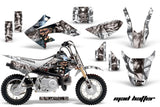 Dirt Bike Graphics Kit Decal Wrap For Honda CRF50 CRF 50 2014-2018 HATTER WHITE SILVER
