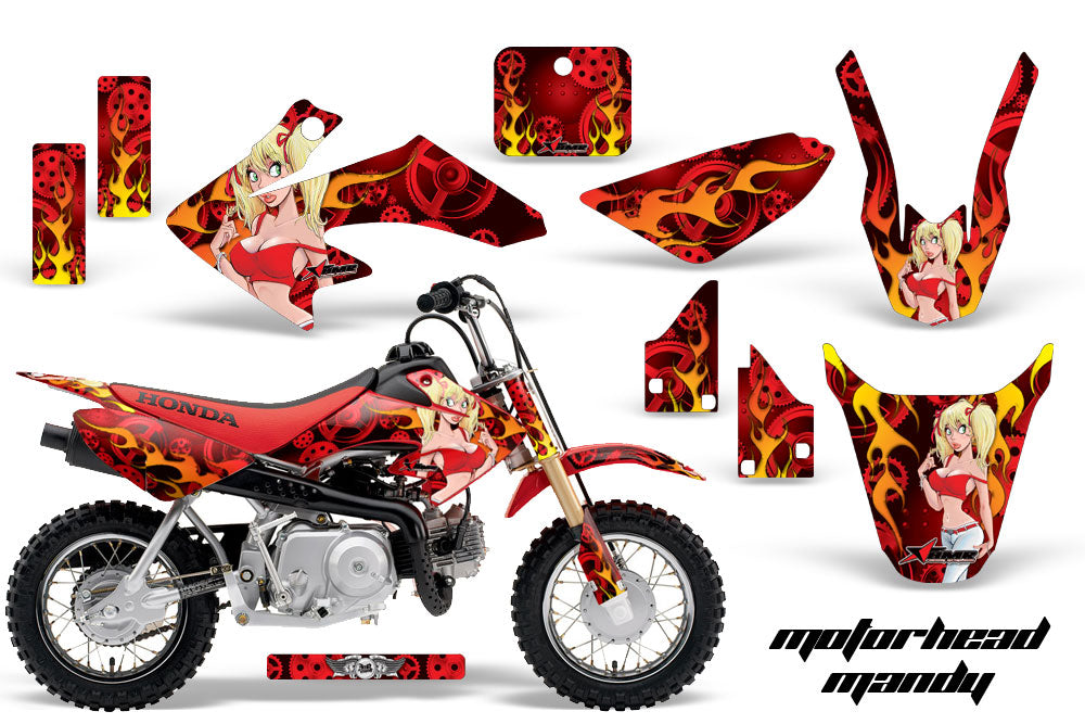 Dirt Bike Graphics Kit Decal Wrap For Honda CRF50 CRF 50 2014-2018 MOTO MANDY RED-atv motorcycle utv parts accessories gear helmets jackets gloves pantsAll Terrain Depot