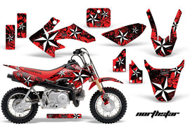 Dirt Bike Graphics Kit Decal Wrap For Honda CRF50 CRF 50 2004-2013 NORTHSTAR RED-atv motorcycle utv parts accessories gear helmets jackets gloves pantsAll Terrain Depot