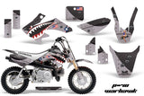 Dirt Bike Graphics Kit Decal Wrap For Honda CRF50 CRF 50 2014-2018 WARHAWK BLACK