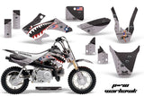 Dirt Bike Graphics Kit Decal Wrap For Honda CRF50 CRF 50 2004-2013 WARHAWK BLACK