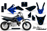 Dirt Bike Graphics Kit Decal Wrap For Honda CRF50 CRF 50 2014-2018 RELOADED BLUE BLACK