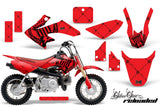 Dirt Bike Graphics Kit Decal Wrap For Honda CRF50 CRF 50 2014-2018 RELOADED BLACK RED