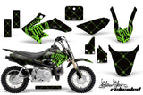 Dirt Bike Graphics Kit Decal Wrap For Honda CRF50 CRF 50 2014-2018 RELOADED GREEN BLACK