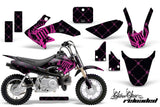 Dirt Bike Graphics Kit Decal Wrap For Honda CRF50 CRF 50 2004-2013 RELOADED PINK BLACK