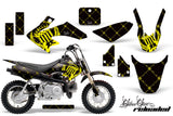 Dirt Bike Graphics Kit Decal Wrap For Honda CRF50 CRF 50 2004-2013 RELOADED YELLOW BLACK
