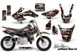 Dirt Bike Graphics Kit Decal Wrap For Honda CRF50 CRF 50 2014-2018 SSSH ORANGE BLACK