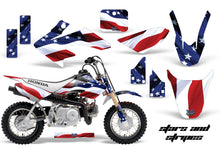 Load image into Gallery viewer, Dirt Bike Graphics Kit Decal Wrap For Honda CRF50 CRF 50 2004-2013 USA FLAG-atv motorcycle utv parts accessories gear helmets jackets gloves pantsAll Terrain Depot