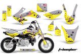 Dirt Bike Graphics Kit Decal Wrap For Honda CRF50 CRF 50 2004-2013 TBOMBER YELLOW