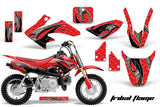 Dirt Bike Graphics Kit Decal Wrap For Honda CRF50 CRF 50 2004-2013 TRIBAL BLACK RED