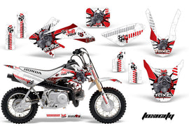 Dirt Bike Graphics Kit Decal Wrap For Honda CRF50 CRF 50 2014-2018 TOXIC RED WHITE-atv motorcycle utv parts accessories gear helmets jackets gloves pantsAll Terrain Depot