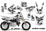 Dirt Bike Graphics Kit Decal Wrap For Honda CRF50 CRF 50 2014-2018 URBAN CAMO WHITE