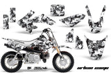Dirt Bike Graphics Kit Decal Wrap For Honda CRF50 CRF 50 2004-2013 URBAN CAMO WHITE
