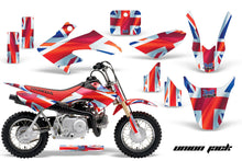 Load image into Gallery viewer, Dirt Bike Graphics Kit Decal Wrap For Honda CRF50 CRF 50 2004-2013 UNION JACK-atv motorcycle utv parts accessories gear helmets jackets gloves pantsAll Terrain Depot