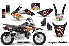 Dirt Bike Graphics Kit Decal Wrap For Honda CRF50 CRF 50 2004-2013 VEGAS BLACK-atv motorcycle utv parts accessories gear helmets jackets gloves pantsAll Terrain Depot