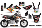 Dirt Bike Graphics Kit Decal Wrap For Honda CRF50 CRF 50 2004-2013 VEGAS BLACK