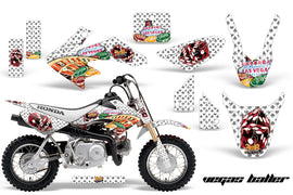 Dirt Bike Graphics Kit Decal Wrap For Honda CRF50 CRF 50 2014-2018 VEGAS WHITE-atv motorcycle utv parts accessories gear helmets jackets gloves pantsAll Terrain Depot