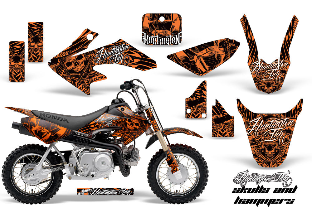 Dirt Bike Graphics Kit Decal Wrap For Honda CRF50 CRF 50 2014-2018 HISH ORANGE-atv motorcycle utv parts accessories gear helmets jackets gloves pantsAll Terrain Depot