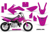 Dirt Bike Graphics Kit Decal Wrap For Honda CRF50 CRF 50 2004-2013 ZEBRA PINK PURPLE