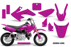 Dirt Bike Graphics Kit Decal Wrap For Honda CRF50 CRF 50 2014-2018 ZEBRA PINK PURPLE-atv motorcycle utv parts accessories gear helmets jackets gloves pantsAll Terrain Depot