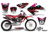 Dirt Bike Graphics Kit Decal Sticker Wrap For Honda CRF80 2004-2010 FRENZY RED