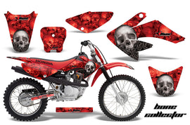 Dirt Bike Graphics Kit Decal Sticker Wrap For Honda CRF80 2004-2010 BONES RED-atv motorcycle utv parts accessories gear helmets jackets gloves pantsAll Terrain Depot