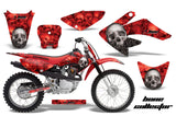 Dirt Bike Graphics Kit Decal Sticker Wrap For Honda CRF80 2004-2010 BONES RED
