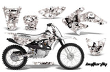 Dirt Bike Graphics Kit Decal Sticker Wrap For Honda CRF70 2004-2015 BUTTERFLIES BLACK WHITE