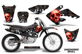 Dirt Bike Graphics Kit Decal Sticker Wrap For Honda CRF70 2004-2015 CHECKERED RED BLACK