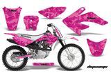 Dirt Bike Graphics Kit Decal Sticker Wrap For Honda CRF80 2004-2010 DIGICAMO PINK