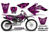 Dirt Bike Graphics Kit Decal Sticker Wrap For Honda CRF70 2004-2015 HISH PINK