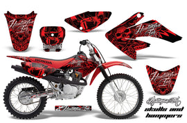 Dirt Bike Graphics Kit Decal Sticker Wrap For Honda CRF80 2004-2010 HISH RED-atv motorcycle utv parts accessories gear helmets jackets gloves pantsAll Terrain Depot