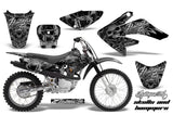 Dirt Bike Graphics Kit Decal Sticker Wrap For Honda CRF80 2004-2010 HISH SILVER